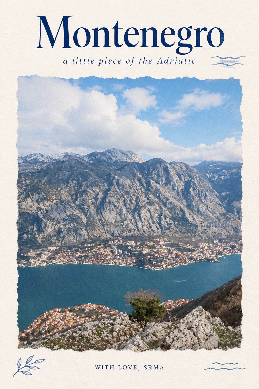 Bay of Kotor, With Love â€” pregled dizajna