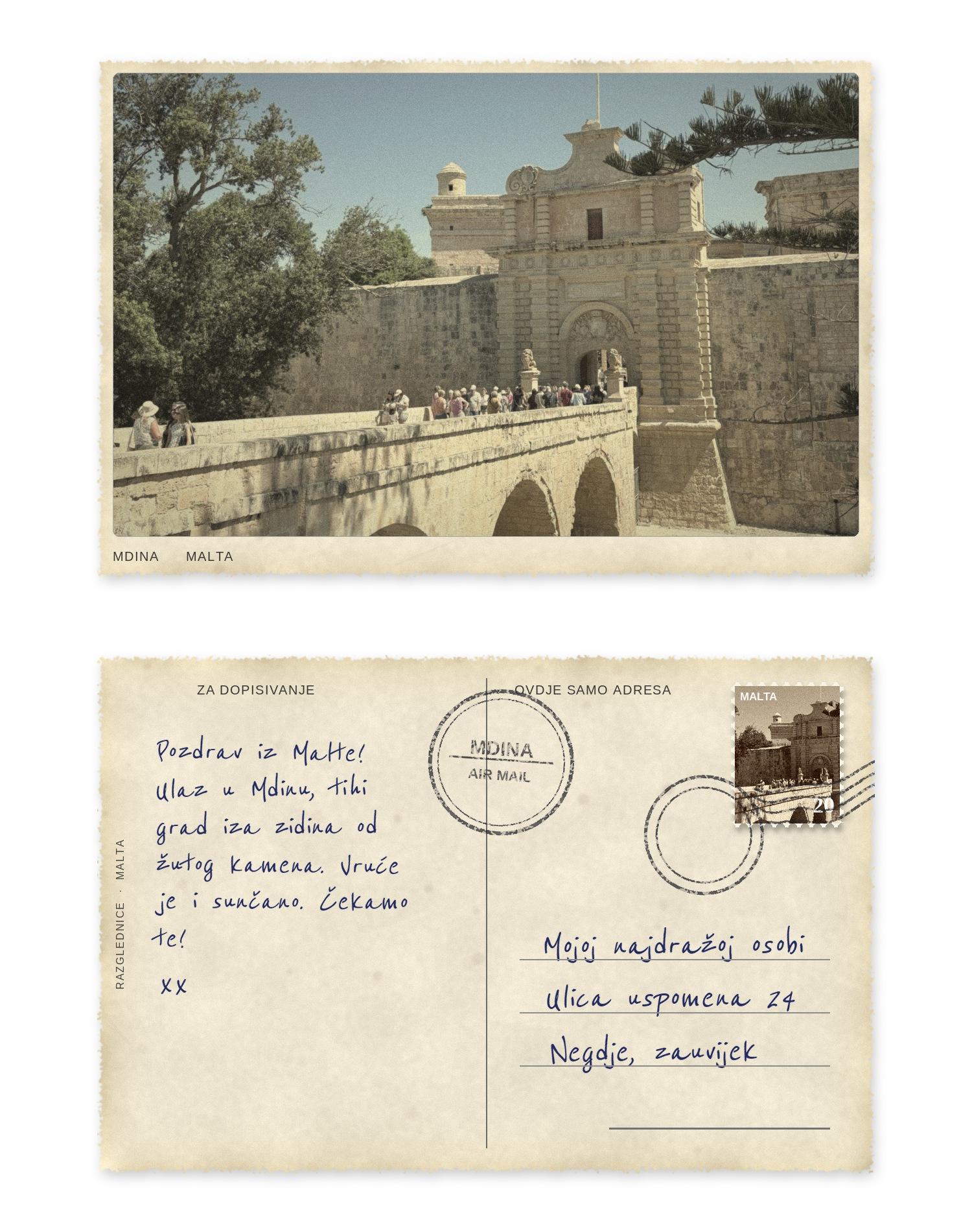 Malta u suncu — pregled dizajna