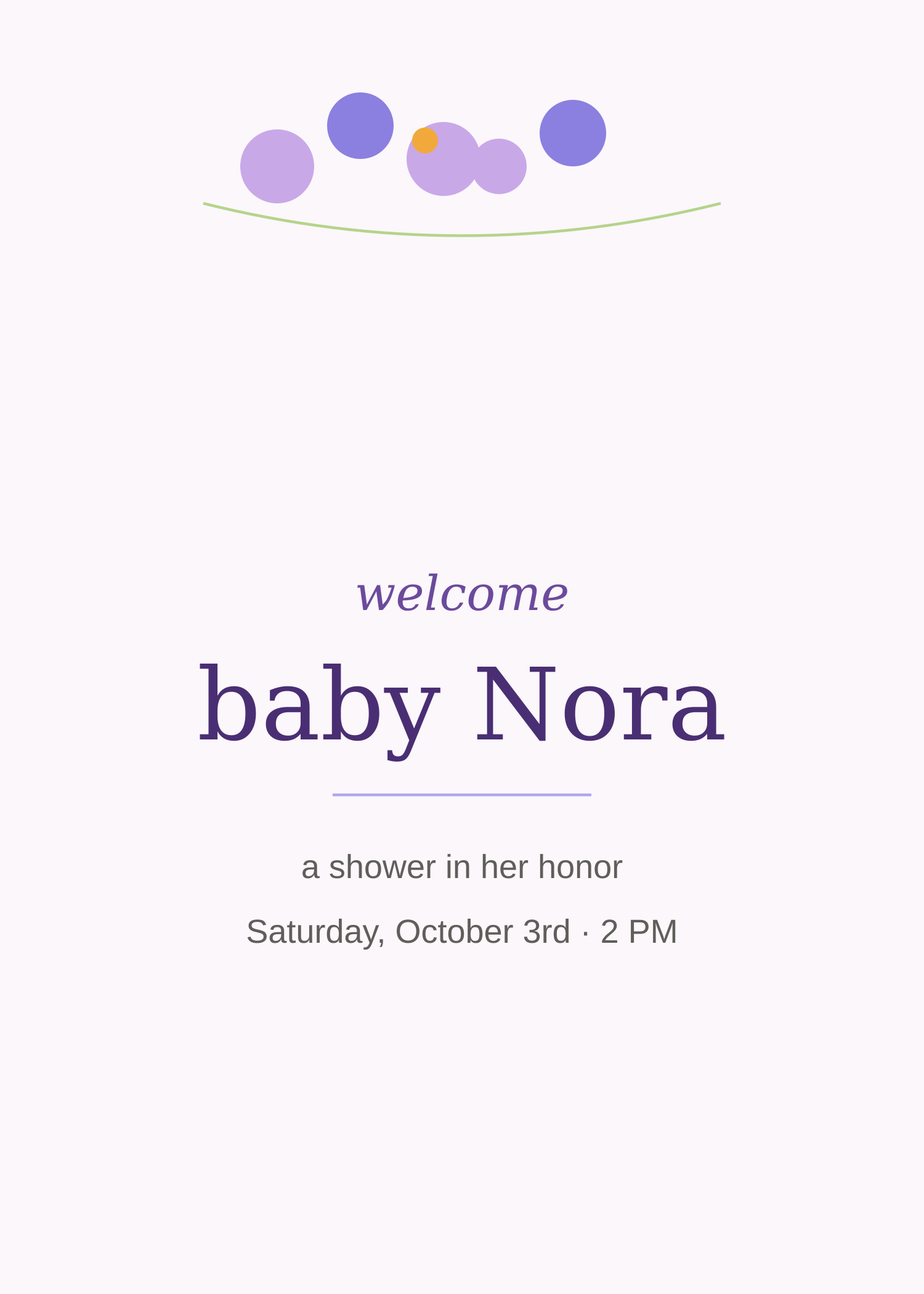 Baby in Bloom – Baby Shower — pregled dizajna