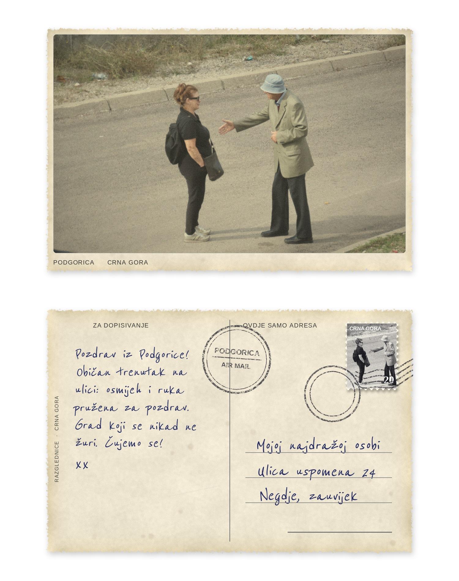 Pozdrav iz Podgorice — pregled dizajna