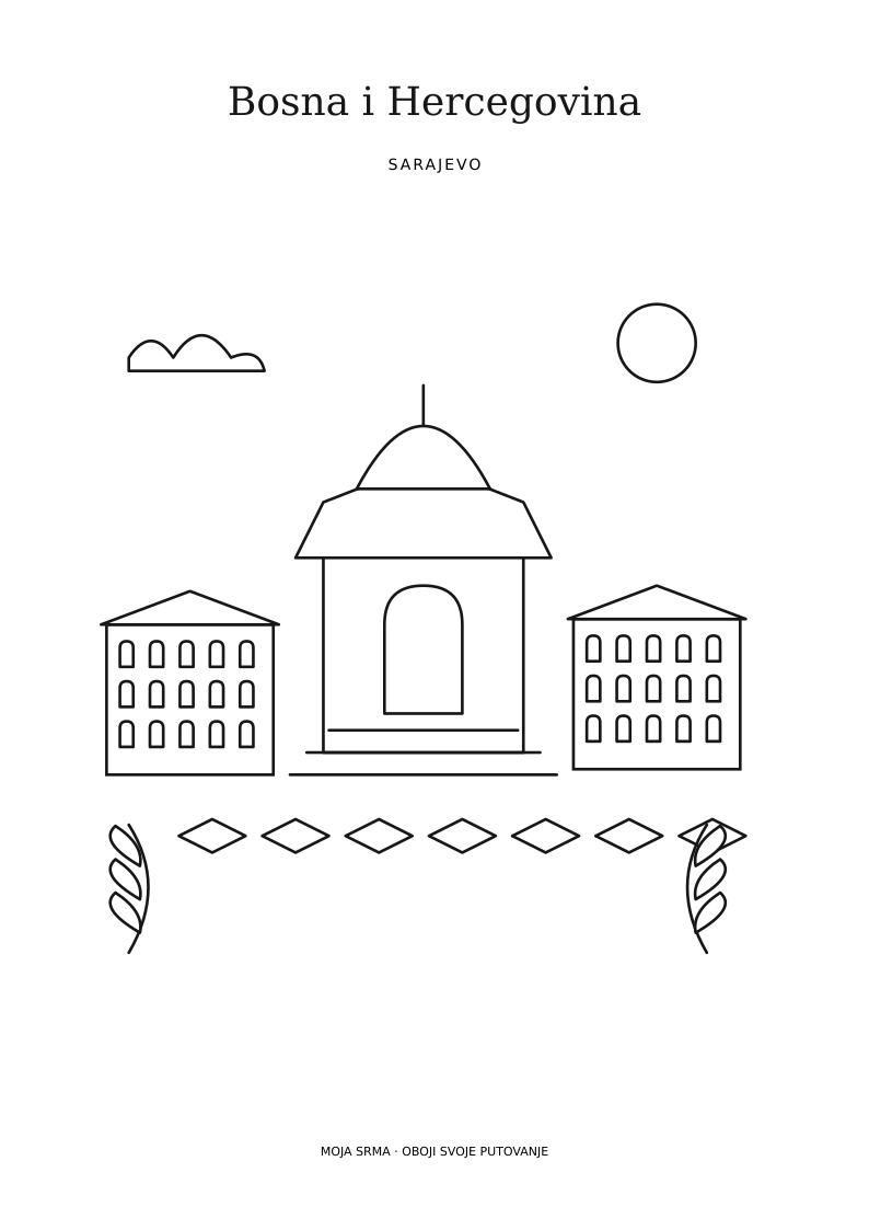 Konture bojanke Sebilj