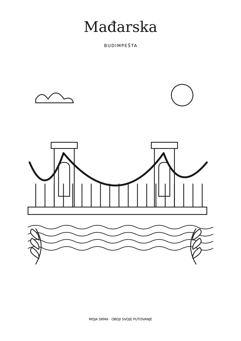 Konture bojanke Chain